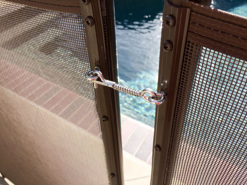 Mesh Pool Fence Construction detail