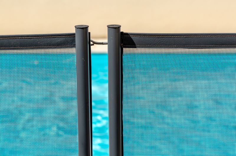Mesh Pool Fence Construction detail